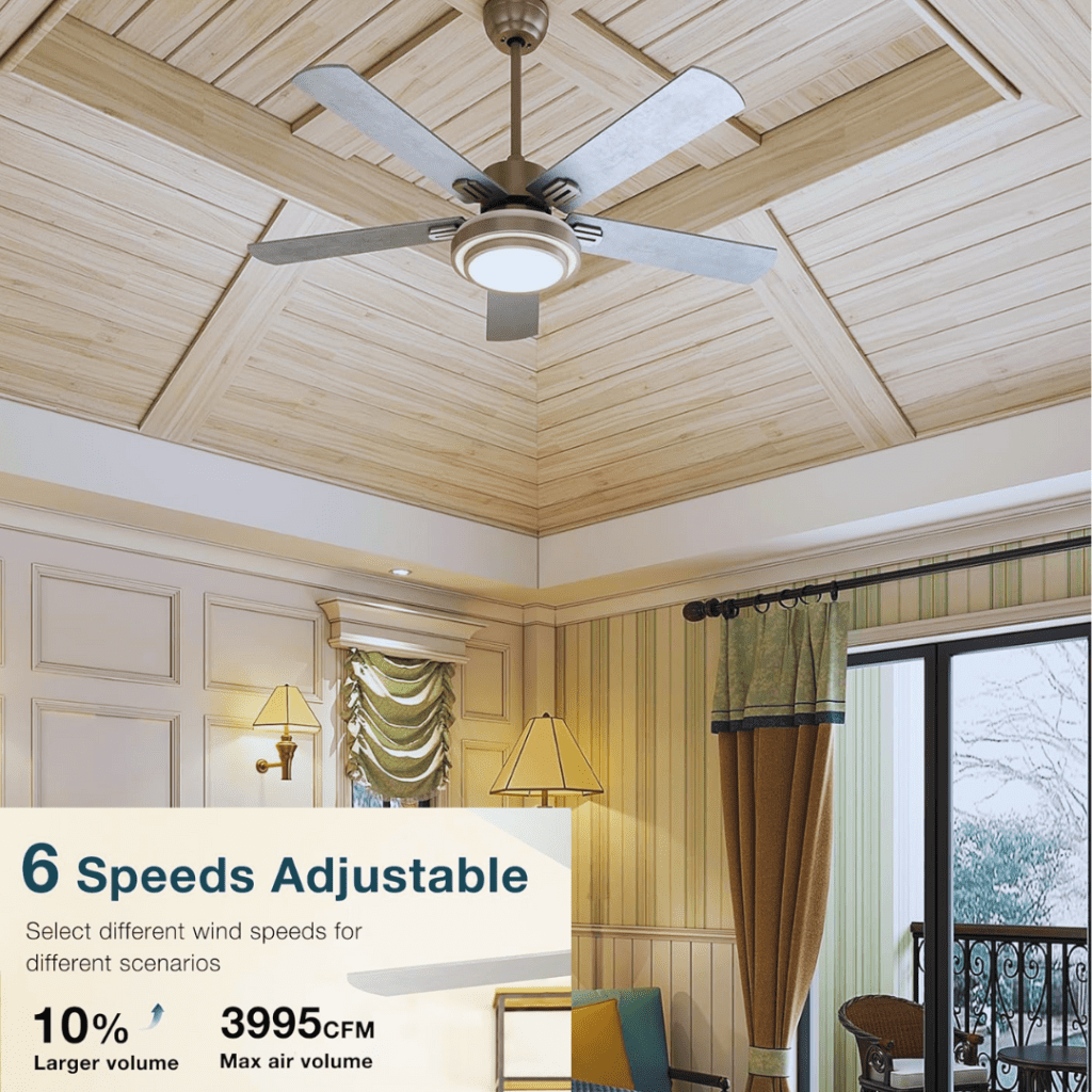 Decorative Remote Controlled Ceiling Fans with Lights